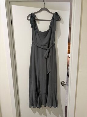 Show Me Your MuMu- Claire MIDI Dress-Deep Sage Chiffon